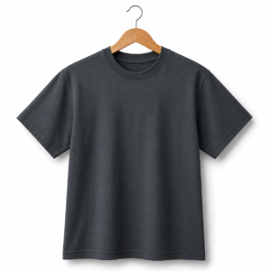 Playera Oversize Gris Oxford