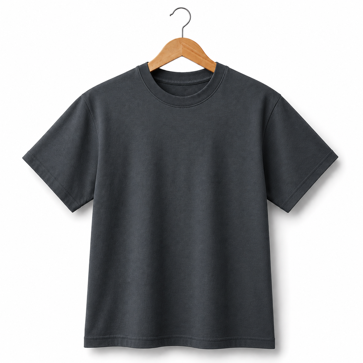 Playera Oversize Gris Oxford